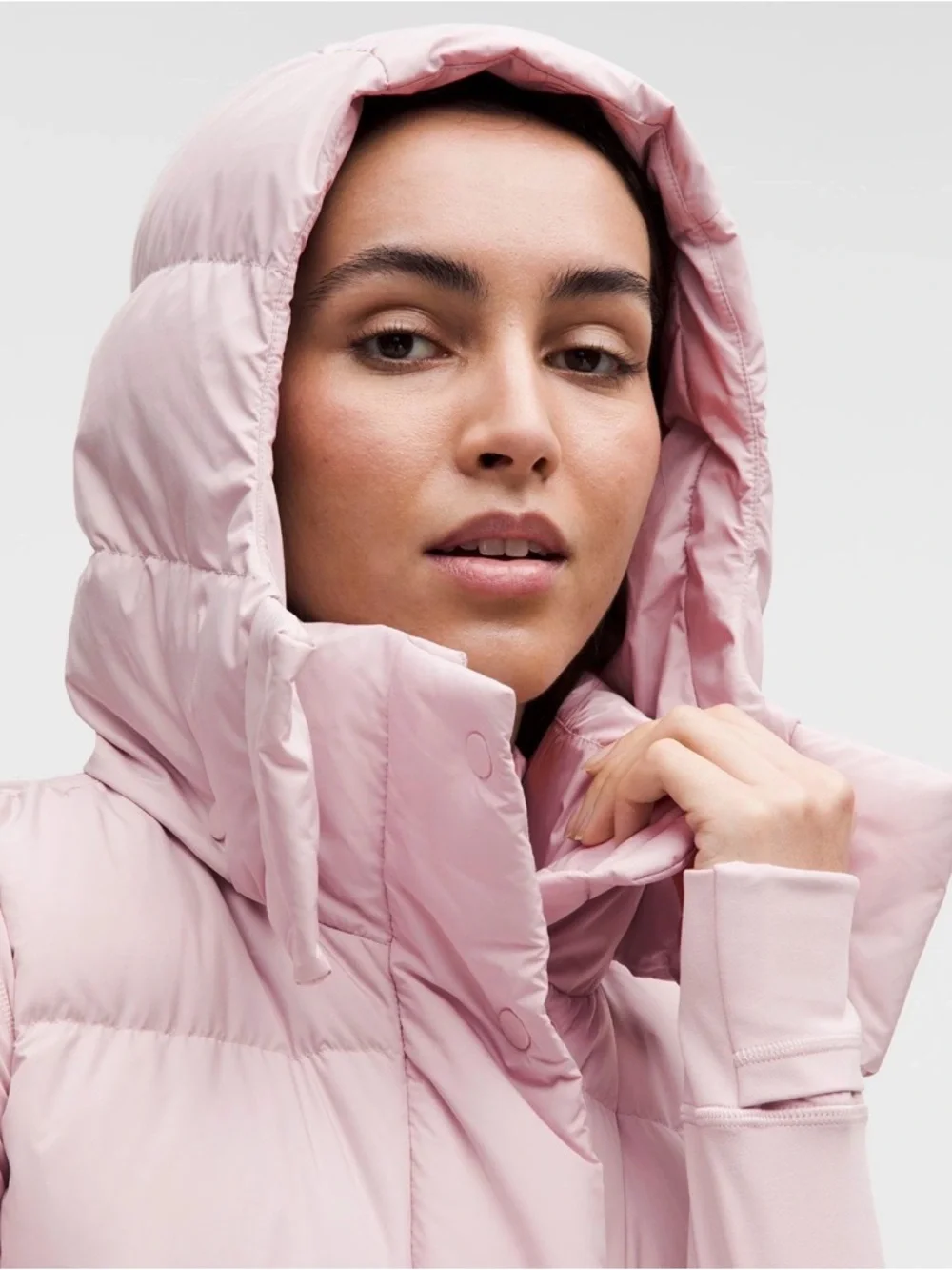 NWT Lululemon Wunder Puff 600-Down-Fill Cropped Vest Porcelain Pink